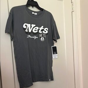 NWT ‘47 Gray Brooklyn Nets T-Shirt size S